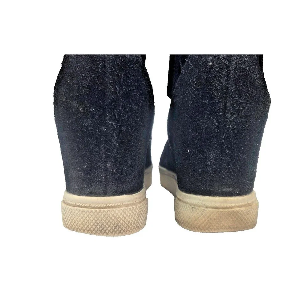 Steve Madden Saidi Black Suede Ankle Boots Size 8 Bootie Comfort Shoes